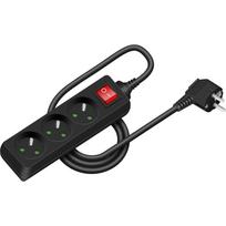 Buitinis ilgintuvas Retlux, RPC 18B, 3G1.0, 1.5 m, IP20, 3 lizdų, su jungikliu