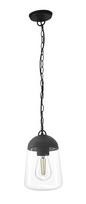Lauko pakabinamas šviestuvas CristalRecord Nera, E27, IP44, juoda sp., 15 cm x 30 - 80 cm