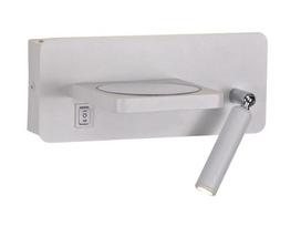 Šviestuvas sieninis CristalRecord Rob, LED, 3000 °K, 2 x 5 W, balta sp.