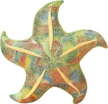 Pliušinis žaislas jūrų žvaigždė Lean Toys, žalia sp., 45 cm