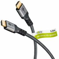Laidas Goobay 65263 HDMI A Male (vyriška), HDMI A Male (vyriška), 5 m, pilka sp.