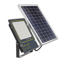 Prožektorius su saulės baterija, pastatomas CristalRecord Bee Solar, 300 W, 3900 lm, 3000 °K, IP66, pilka sp./antracito sp.