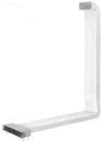 Garų rinktuvo vamzdis Faber Galileo Stripes/Galileo Slim, balta sp., 100 cm x 22 cm