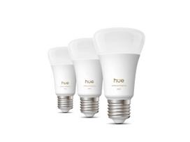 Išmanioji lemputė Philips Hue LED, A60, balta sp., E27, 6 W, 810 lm, 3 vnt.