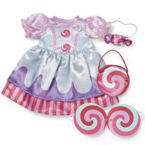 Suknelė lėlei, su priedais Zapf Creation Baby born Candy 839706, įvairių spalvų