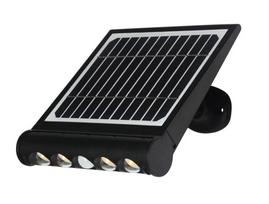 Prožektorius su saulės baterija CristalRecord Mix Solar, 8 W, 950 lm, 4000 °K, IP20, juoda sp.