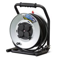 Ilgintuvas su rite I-Watts Pro, 3 x 2,5 mm², 25 m, 4 lizdų, su jungikliu