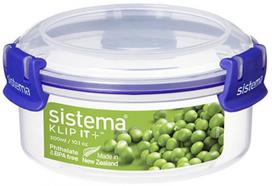 Indelis maistui Sistema Klip It, 0.3 l, 10 cm x 10 cm, skaidri sp./mėlyna sp.