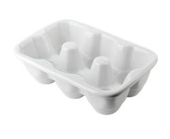 Serviravimo lėkštė, kiaušiniams Mondex Basic, 16.8 cm x 11.5 cm x 5 cm, balta sp., porcelianas