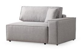 Kampinė sofa - lova Atelier Del Sofa Pirlo, šviesiai pilka sp./tamsiai pilka sp., kairinė, 260 x 100 cm x 88 cm