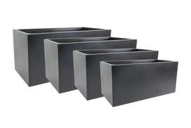 Gėlių vazonas Domoletti LT2219-2S, keramika/molis, 60 cm x 30 cm, Ø 60 cm, juoda sp.