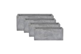 Gėlių vazonas Domoletti LT2219-2S, keramika/molis, 60 cm x 30 cm, Ø 60 cm, pilka sp.