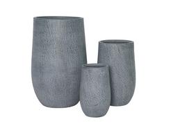 Gėlių vazonas Domoletti LT14882-2S, keramika/molis, Ø 35 cm, pilka sp.