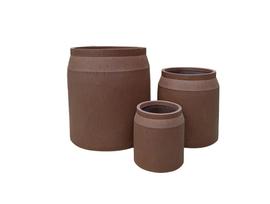Gėlių vazonas Domoletti LT14921-2S, keramika/molis, Ø 36 cm, raudona sp.