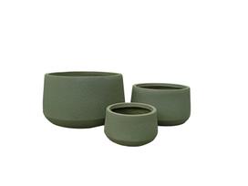 Gėlių vazonas Domoletti LT14956-2S, keramika/molis, Ø 35 cm, žalia sp.