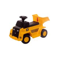 Vaikiškas elektromobilis, paspiriama mašinėlė Dump Truck H4, juoda sp./geltona sp.