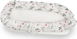 Kūdikio lizdelis BabyMatex Delux 10, balta sp./žalia sp./rožinė sp.