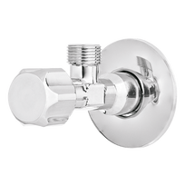 Kampinis ventilis Invena ZW-52-015-L, unitazo bakeliui, skalbimo mašinai, 1/2" x 1/2"