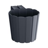 Balkoninis vazonas Prosperplast Boardee DDEZ150-S433, plastikinis, 14.4 cm x 21.2 cm, Ø 14.4 cm, antracito sp.