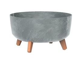 Gėlių vazonas Prosperplast Gracia DGRL400LE-422U, plastikinis, Ø 38 cm, pilka sp.
