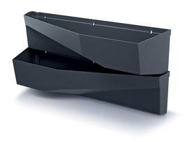 Balkoninis vazonas Prosperplast Cascade IO3W800-S433, plastikinis, 78 cm x 19 cm, Ø 78 cm, antracito sp.