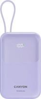 Nešiojamas įkroviklis (Power bank) Canyon OnPower 101, 10000 mAh, 22.5 W, violetinė sp.