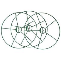 Augalo atrama 4IQ Rings, 39 cm x 39 cm, metalas, žalia sp., 3 vnt.