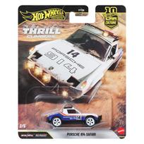 Žaislinis automobilis Mattel Hot Wheels Car Culture Thrill Climbers Porsche 914 Safari JKF22, 1:64, mėlyna sp./balta sp.