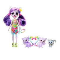 Lėlė su priedais Enchantimals LEMUR FAMILY HRX86, 22 cm
