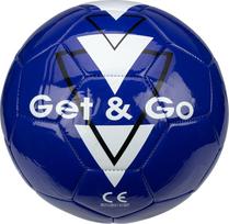 Futbolo kamuolys Get & Go Triangle, 5 dydis, mėlyna sp./balta sp./juoda sp.