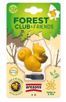 Automobilių oro gaiviklis Arexons Forest Club Squirrel Vanilla & Tea