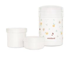 Termosas maistui Miniland Valencia, 700 ml, 0 mėn., plastikas/nerūdijantysis plienas, balta sp.