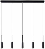 Šviestuvas lubų Lucide Tubule 24401/35/30, LED, 2700 °K, 5 x 7 W, juoda sp.