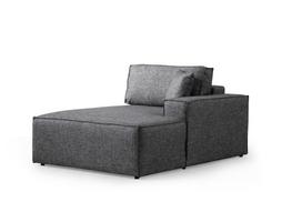 Kampinė sofa - lova Atelier Del Sofa Pirlo, tamsiai pilka sp., dešininė, 260 x 100 cm x 88 cm