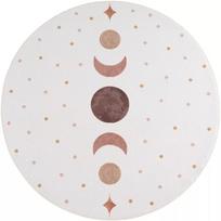 Kilimas vidaus Ayyildiz Coco Moon Phases, kreminė sp./oranžinė sp./smėlio sp., 160 cm x 160 cm
