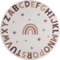Kilimas vidaus Ayyildiz Coco Alphabet, oranžinė sp./rusva sp., 200 cm x 200 cm