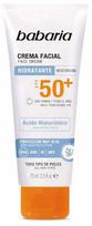 Kremas įdegio priežiūrai veidui Babaria Solar Hyaluronic Acid SPF50+, 75 ml