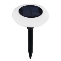 Įsmeigiamas šviestuvas su saulės baterija Domoletti Voozy, 0.06W, IP44, balta sp./juoda sp.