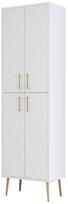 Laisvai pastatoma vonios spinta Kalune Design Berlin A, aukso sp./balta sp., 35 cm x 60 cm x 202 cm