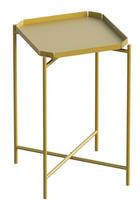 Kavos staliukas Kalune Design SHB-008-A, aukso sp., 46 cm x 46 cm x 56 cm