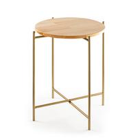 Kavos staliukas Kalune Design SHB-004-A, aukso sp., 46 cm x 46 cm x 56 cm