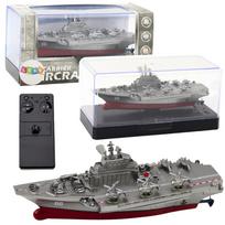 Rc laivas Lean Toys Carrier Warcraft, sidabro sp.