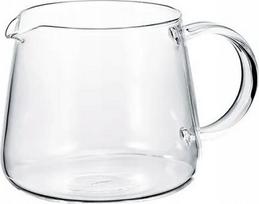 Puodelis pienui Hario V60 Barista, 360 ml, Ø 8 cm, skaidri sp., stiklas
