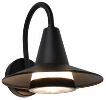 Sieninis lauko šviestuvas Lutec Swan, 25W, E27, IP54, juoda sp., 24 cm x 24.1 cm
