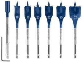 Medienos grąžtų komplektas Bosch Expert 2608900334, medienai, plunksninis, hex 1/4, 32 mm x 152 cm