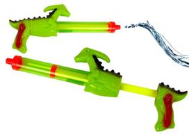 Žaislinis vandens šautuvas Lean Toys Dinosaur, 40 cm Žalia sp.