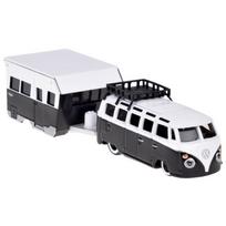 Žaislinis visureigis su priekaba Maisto Volkswagen Samba ZA5959, 1:64, balta sp./juoda sp.