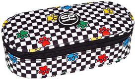 Penalas CoolPack Campus Catch Me, 23 cm x 10.5 cm, balta sp./juoda sp.
