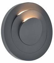 Sieninis lauko šviestuvas Lutec Moov, 7.8W, LED, IP54, tamsiai pilka sp., 21.1 cm x 21.1 cm