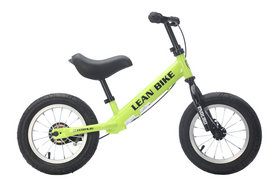 Balansinis dviratis, vaikų Lean Toys Enduro, žalia sp., 12"